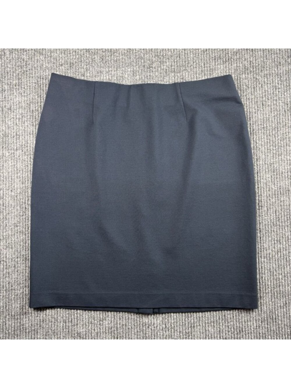 J. Jill Ponte Pencil Skirt Women's Large Deep Blue Straight Pull On Stretch